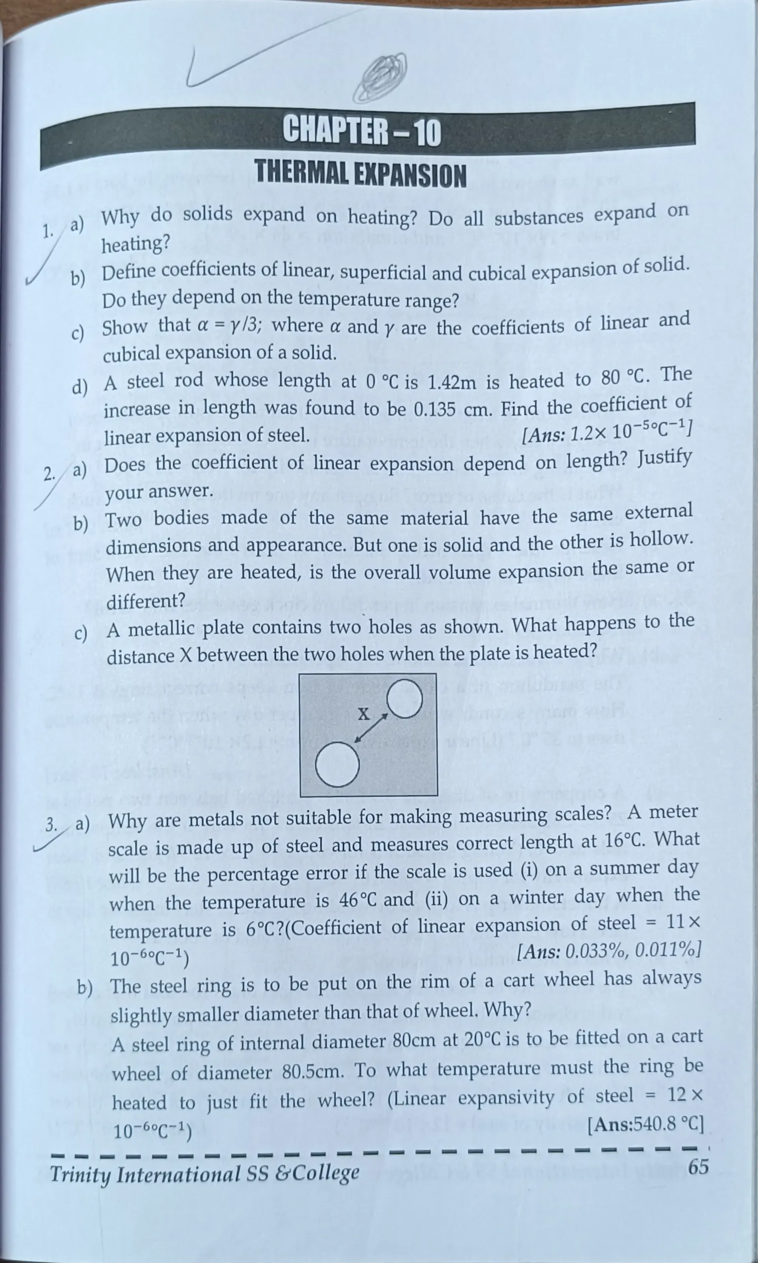 Thermal Expansion Lesson 1 - Page 1