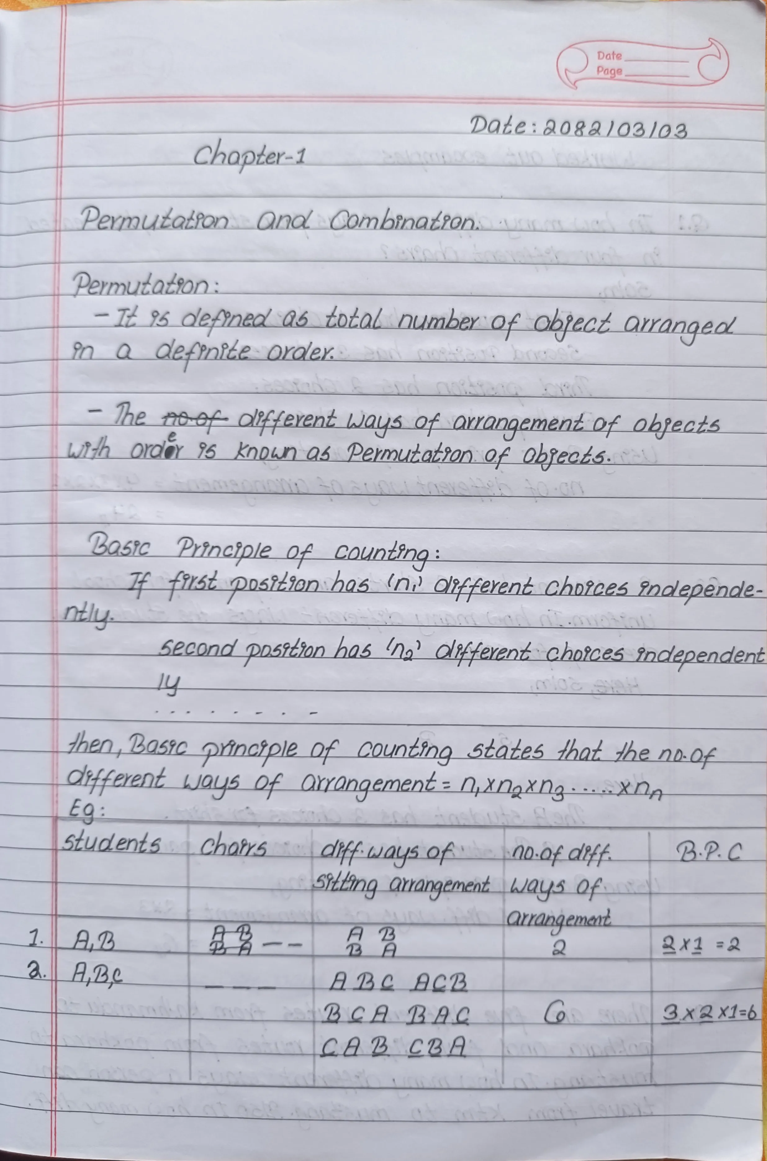 Permutation - Page 1