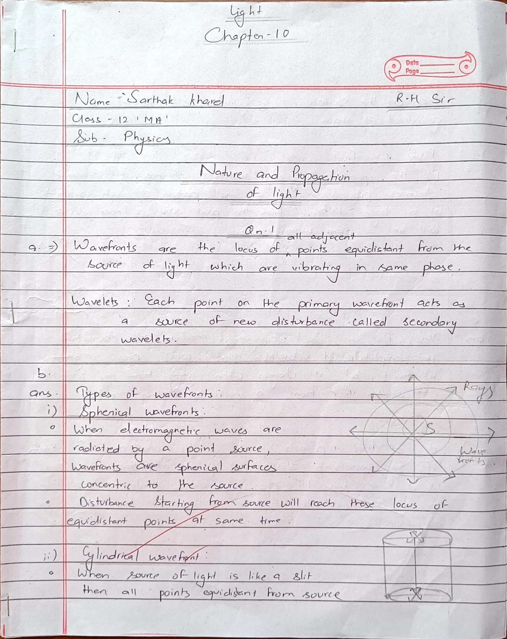 Nature and Propagation of Light - Page 1